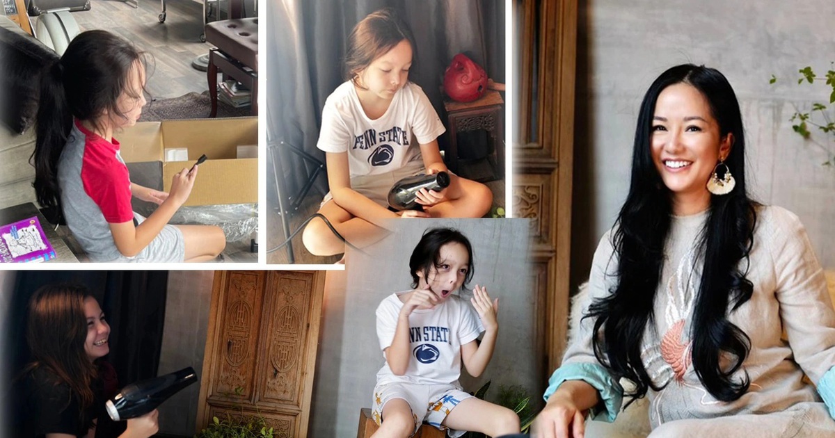 Hồng Nhung cùng hai con quay MV Giấc mơ xa vời tại nhà