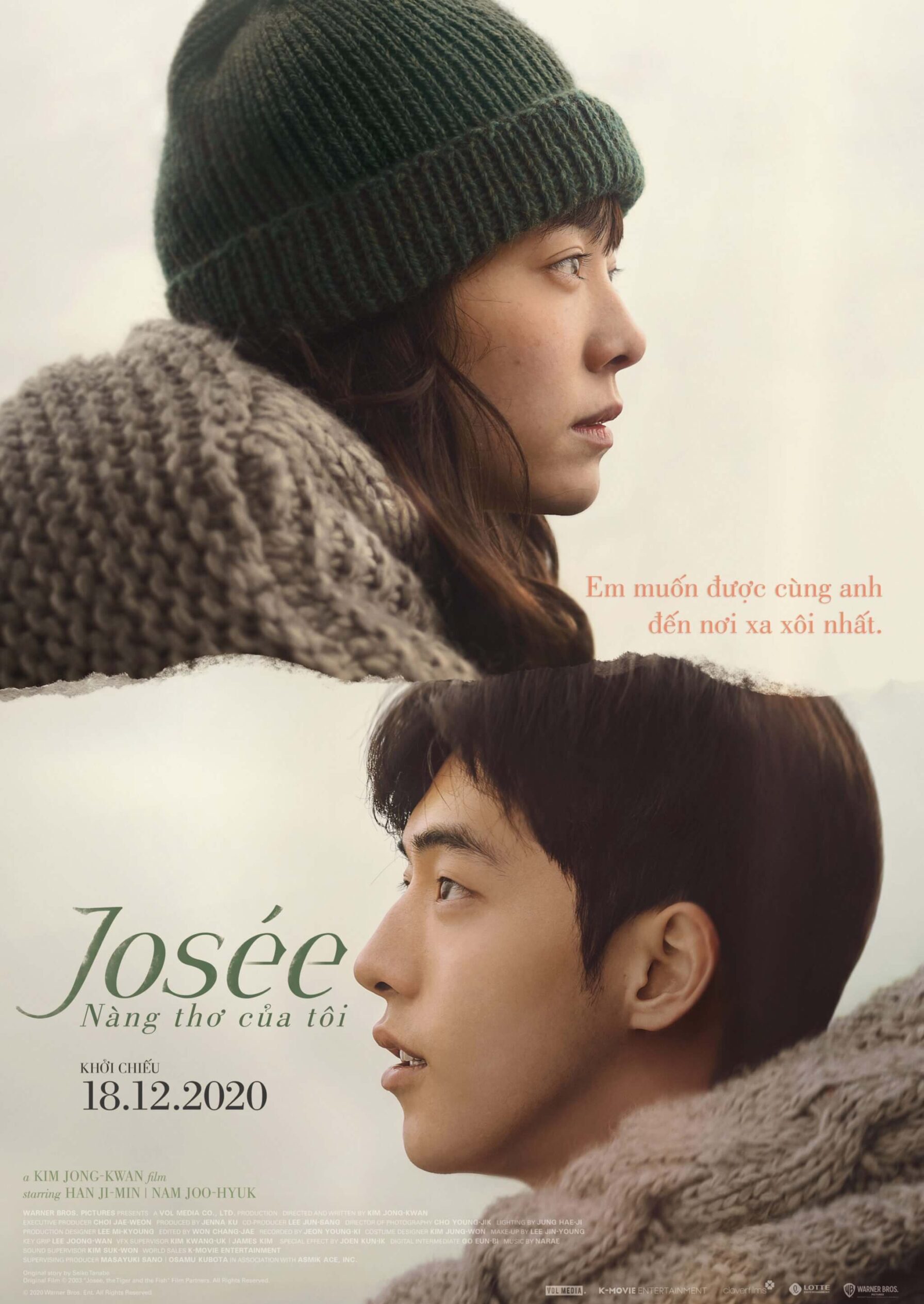 "Josée, nàng thơ của tôi" được làm lại từ "Josee, Tiger And The Fish" của Nhật Bản